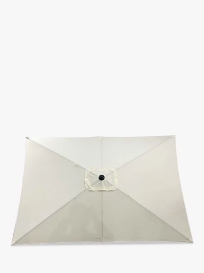 Aluminium Wind-Up Parasol, 3 x 2m, Oyster