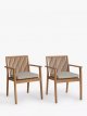 Dining Chair, Set of 2, (Acacia Wood), Natural