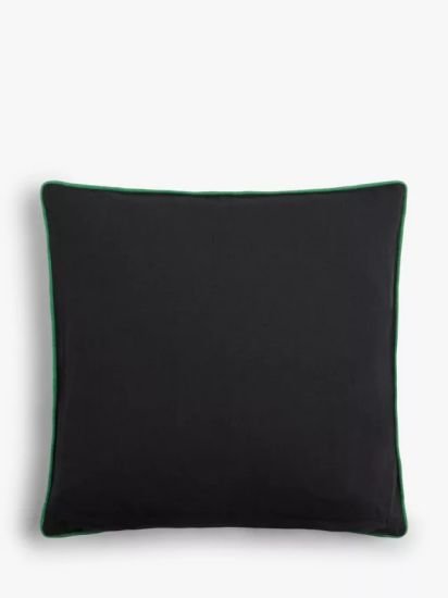 Embroidery Cushion, Graphite